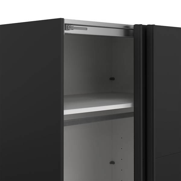 Kleiderschrank Catania Schwarz - Holzwerkstoff - 179 x 221 x 65 cm