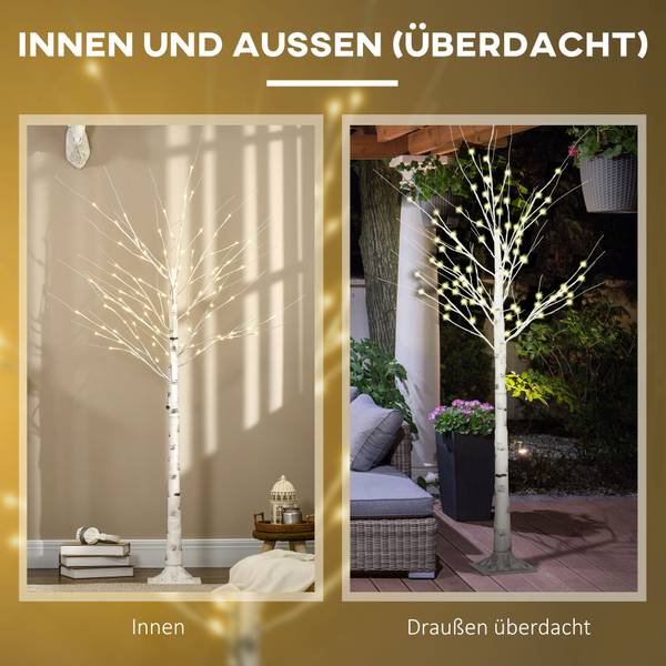 Lichterbirkenbaum 830-550V92WT 22 x 180 x 22 cm