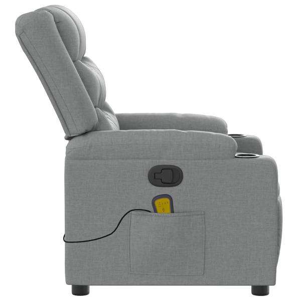 Fauteuil inclinable de massage 3032772 Gris - Polyester - 77 x 99 x 93 cm