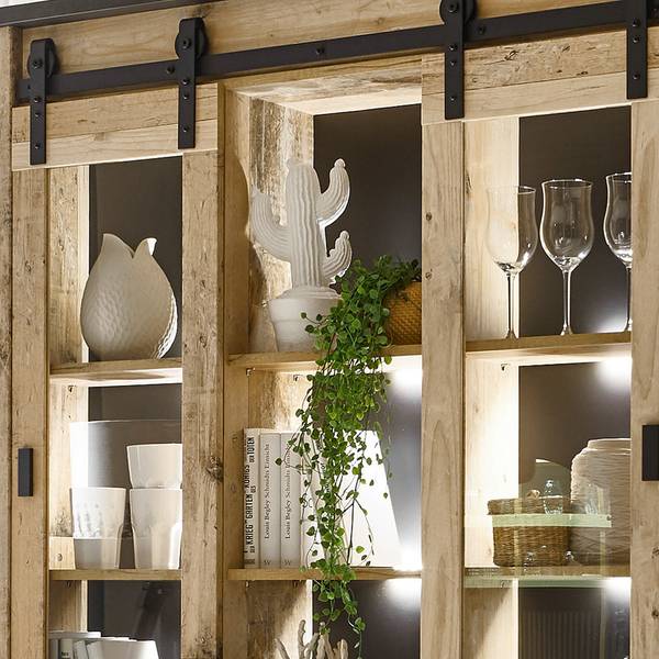 Esszimmer-Set SHELTON-61-62 2er-Set Braun - Holzwerkstoff - 315 x 201 x 43 cm