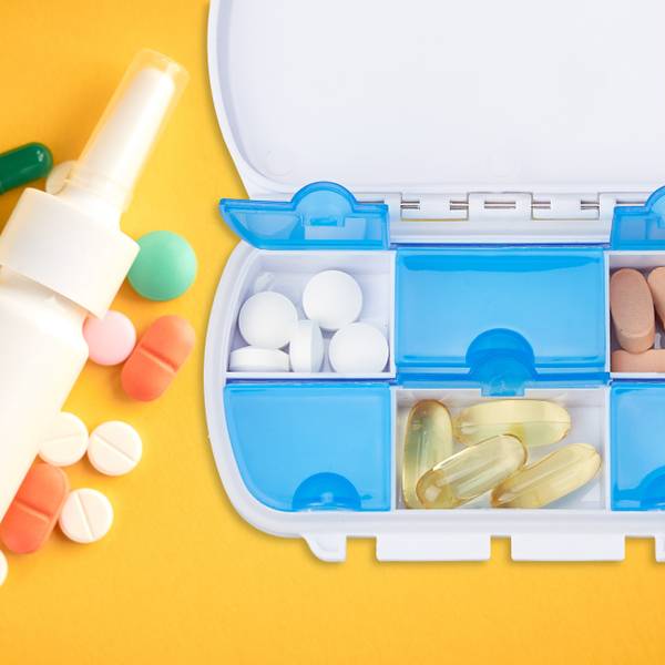 12 x Tablettendose 6 Fächer Anzahl Teile im Set: 12