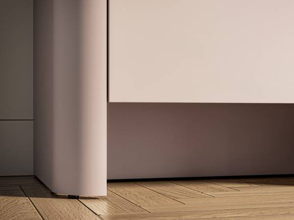 Kleiderschrank Crupet Grau - Holzwerkstoff - 55 x 190 x 34 cm