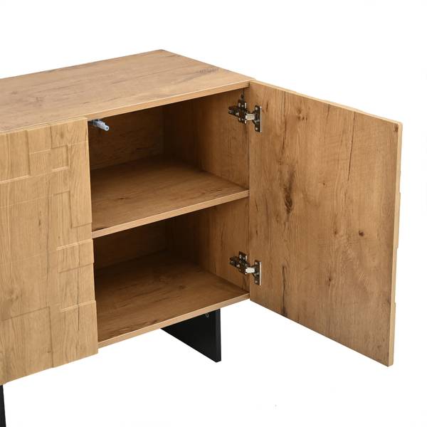 Sideboard Eurynom Ⅷ Braun - Holzwerkstoff - 140 x 70 x 40 cm