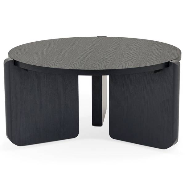 Couchtisch KALI Schwarz - Holzwerkstoff - 80 x 40 x 80 cm