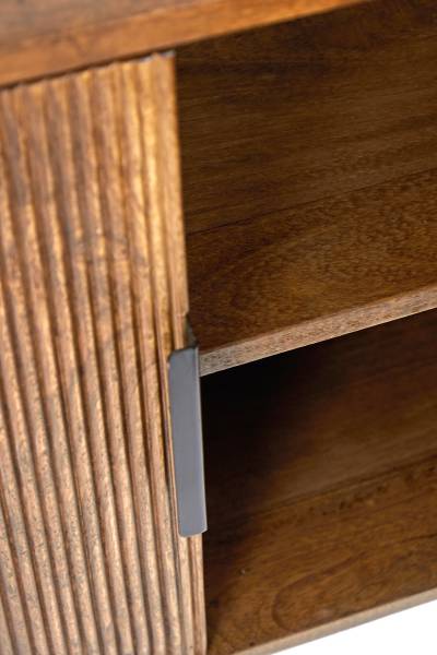 Schrank BITIKA Braun - Massivholz - 100 x 80 x 40 cm