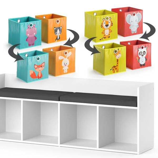 Kindersitzbank Luigi 39448 Weiß - Holzwerkstoff - 32 x 54 x 143 cm