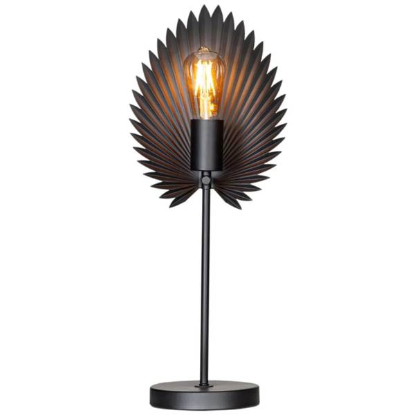 Dekorative Tischleuchte Aruba Schwarz