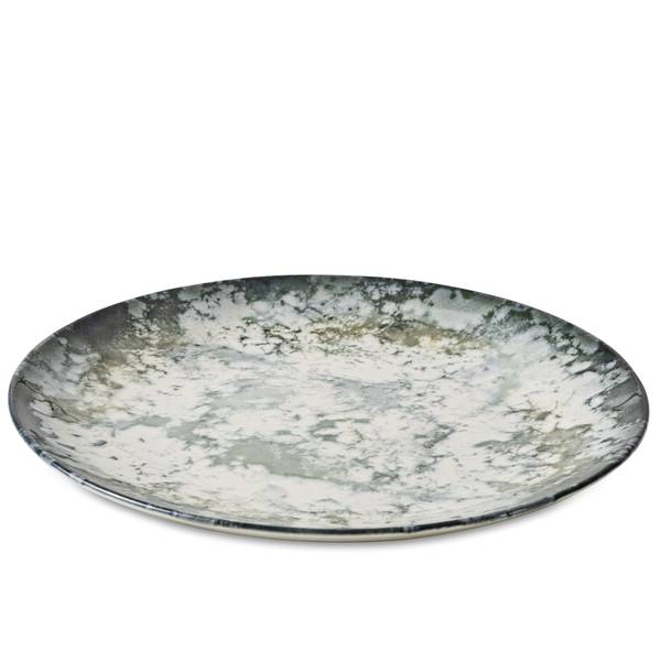 Serviesset 6 Personen 18-delig FINGO groen - wit - porselein - 28 x 4 x 28 cm
