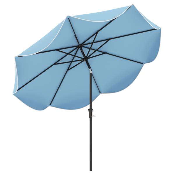 Sonnenschirm ZB33164 Blau - Metall - 270 x 245 x 270 cm
