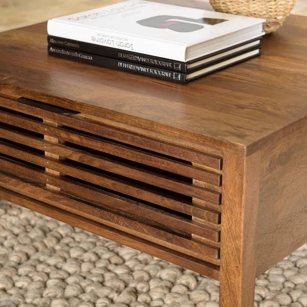 Couchtische ALIX Braun - Holz teilmassiv - 70 x 41 x 70 cm
