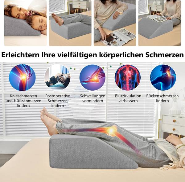 Venenkissen TG32884SD Grau - Textil - 55 x 20 x 60 cm