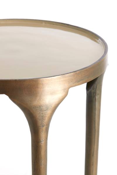 Beistelltisch LAPAZ 2er-Set Braun - Metall - 36 x 52 x 36 cm