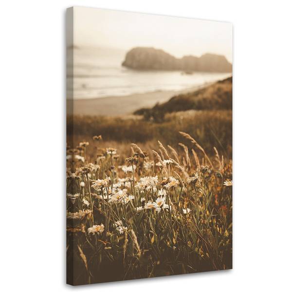 Canvas schilderij Strand 40 x 60 cm