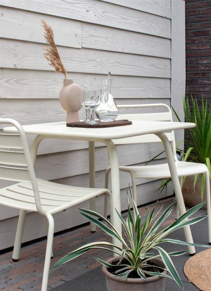 Garten-Set Max 3-teilig Cremeweiß - Weiß