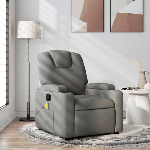 Massagesessel 3032456 Grau - Polyester - 74 x 97 x 88 cm
