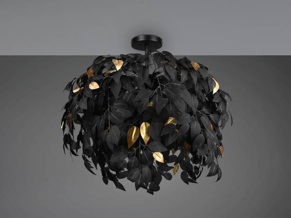 LED Deckenleuchte Ø70cm Schwarz-Gold kaufen