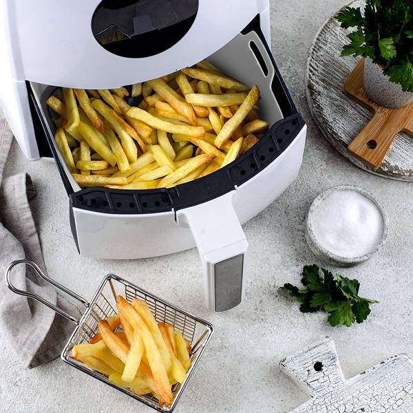 Einsatz für Heißluftfritteuse 279036 Grau - Silikon - 22 x 7 x 22 cm