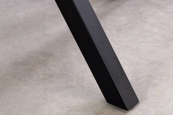 Esstisch GALAXIE Schwarz - Weiß - Eisen - 160 x 76 x 90 cm
