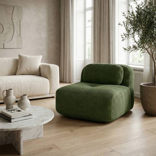 1-Sitzer-Sofa Shalefault Grün