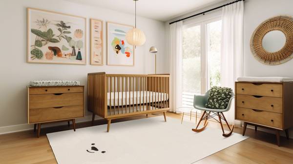 Kinderteppich OURSON Weiß - 160 x 230 x 160 cm