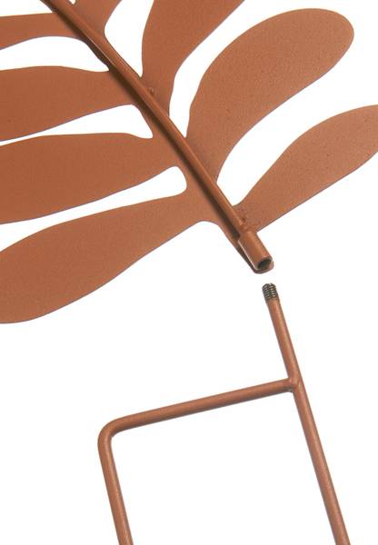 5tlg. Set Gartendekoration ROSTGRESS5 Braun - Metall - 1 x 65 x 22 cm