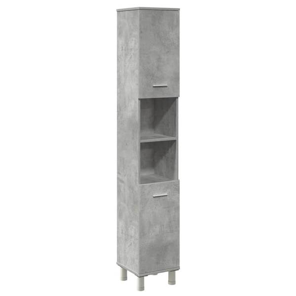 Badmöbel Set 3044521 4-teilig Grau - Holzwerkstoff - 80 x 64 x 20 cm
