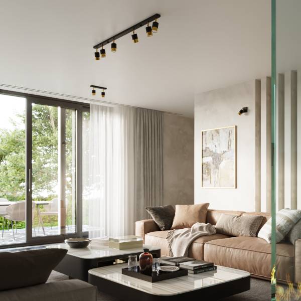 Deckenlampe Nero Gold