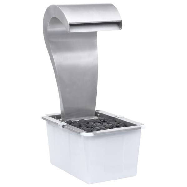 Gartenbrunnen 48093 Silber - Edelstahl - 48 x 82 x 52 cm