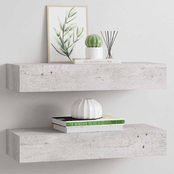 Schubladenregal 3006702-2 (2er Set) Steingrau - Tiefe: 60 cm