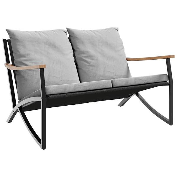 Garten-Lounge-Set 3283638 5-teilig Schwarz - Metall - 65 x 68 x 79 cm