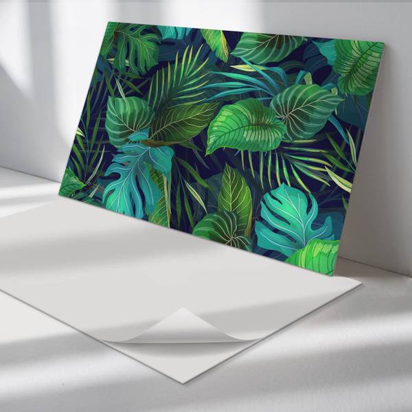Klebepaneele Dichte Tropenblätter 100 x 50 cm