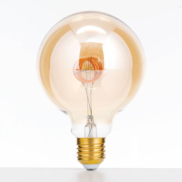 LED Vintageglobe Gold - Glas - 95 x 135 x 95 cm