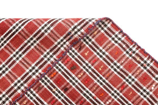Vloerkleed Jajim CXLI rood - wol - 150 x 1 x 175 cm