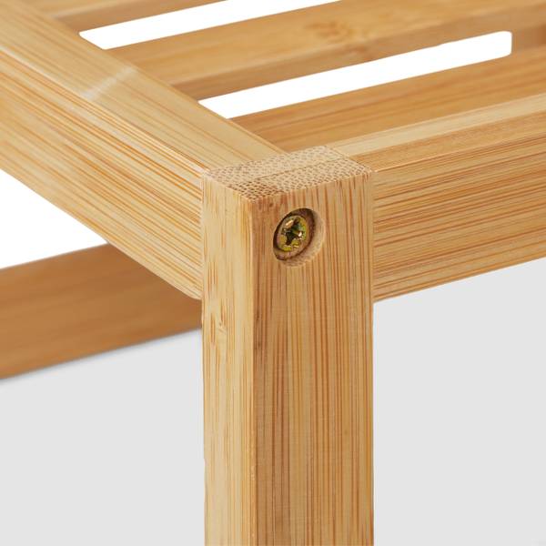 Keukenrek aanrecht van bamboe bruin - bamboe - 25 x 14 x 25 cm