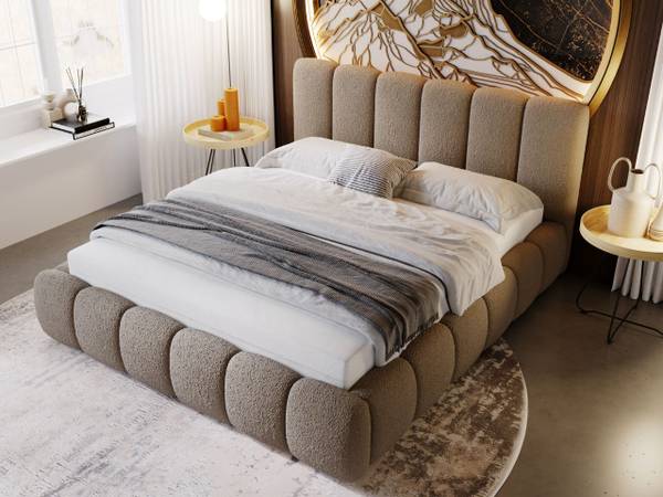 Polsterbett CLOUD Braun - Liegefläche Breite: 140 cm