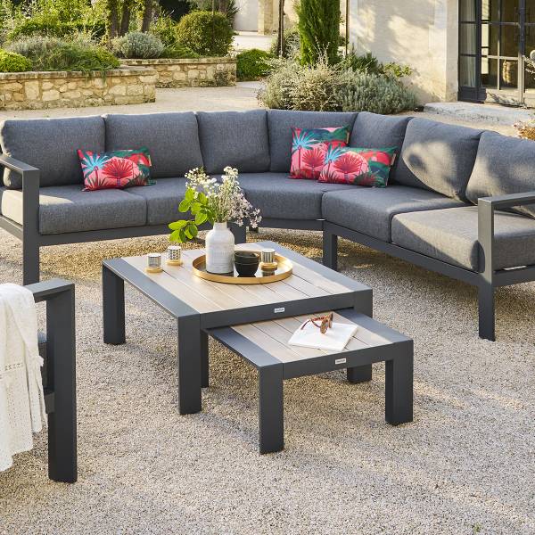 Garten-Couchtisch ÉVASION Grau