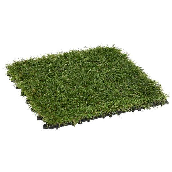 Kunstrasen 149031 22er Set Grün - Kunststoff - 30 x 1 x 30 cm
