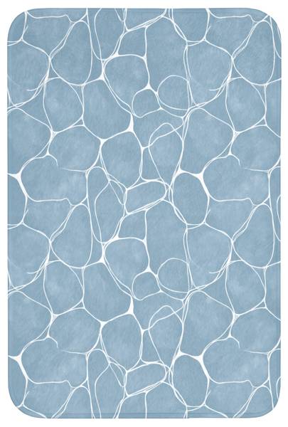 BADEMATTE Wasser 60 x 90 cm - Durchmesser: 96 cm
