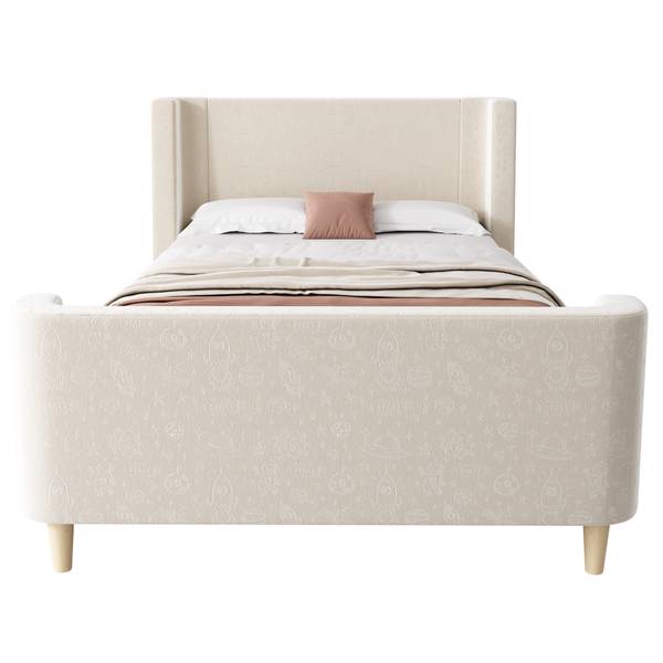 Polsterbett VELVⅠ Beige