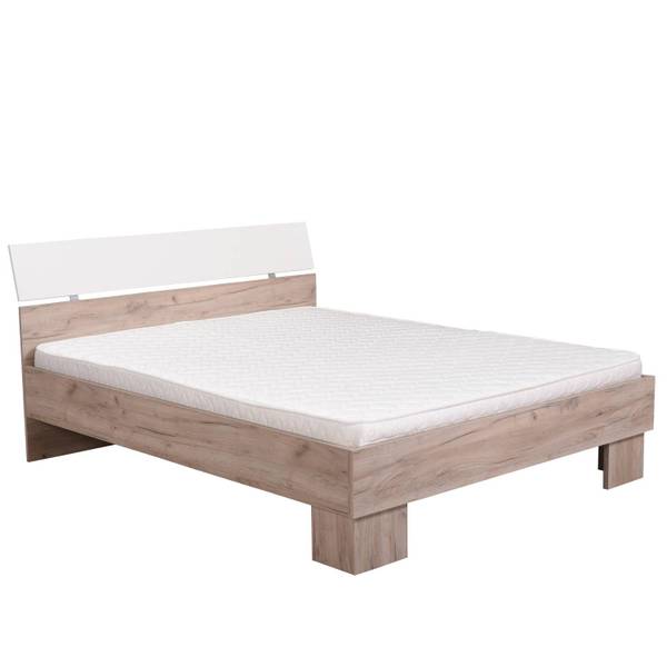 Doppelbett 2159 Braun - Holzwerkstoff - 165 x 92 x 210 cm