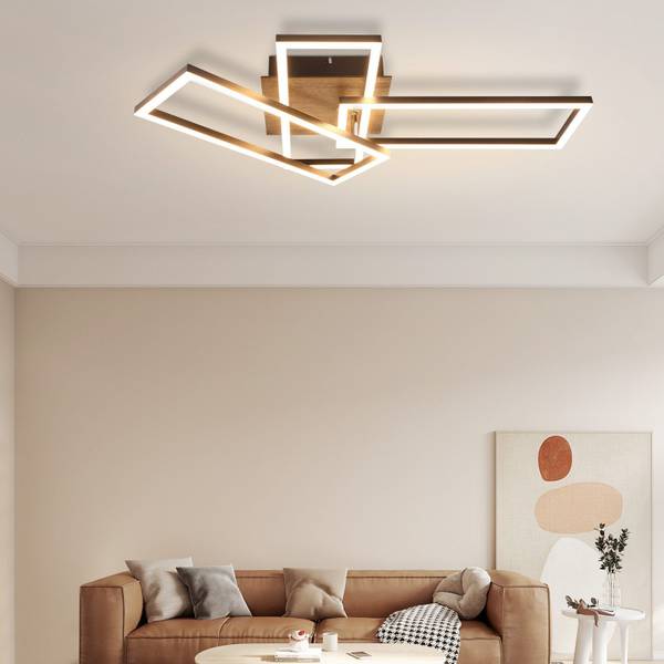 LED Plafondlamp Gale zwart - metaal - 35 x 10 x 65 cm