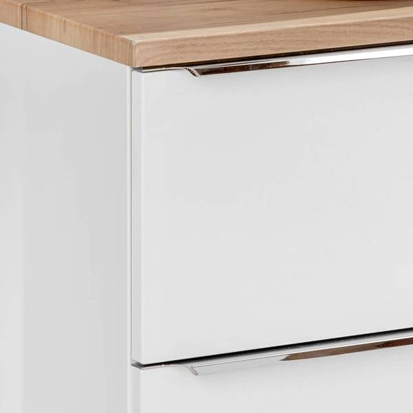 Waschbeckenschrank TOSKANA-56-565 Weiß - Holzwerkstoff - 141 x 60 x 46 cm