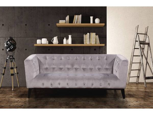 Einzelsofa vanessa Grau - Textil - 82 x 76 x 189 cm