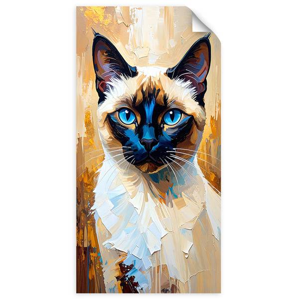 Wandsticker Katze 40 x 80 cm