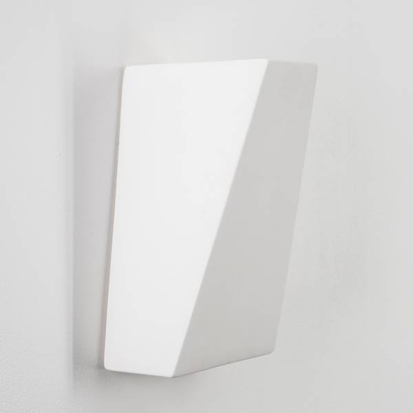Wandleuchte Carenno Weiß - Keramik - 17 x 29 x 34 cm