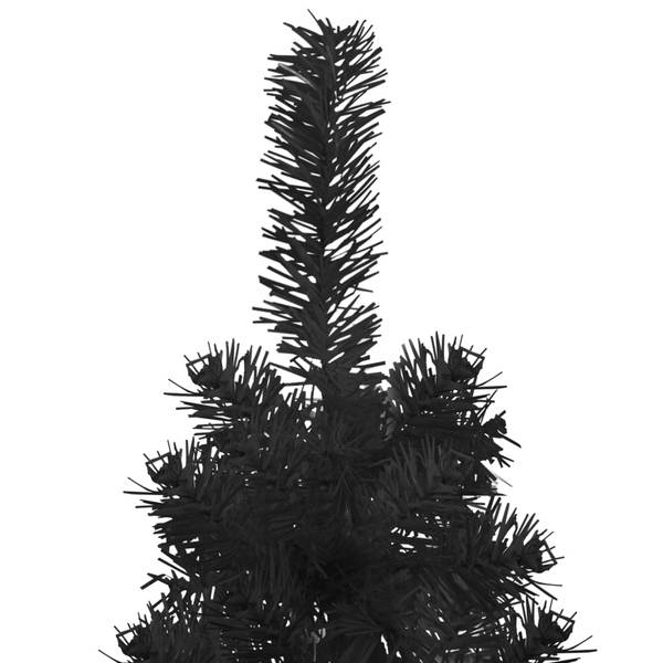 Demi-sapin de Noël artificiel 3013738 Noir - 40 x 120 x 1 cm