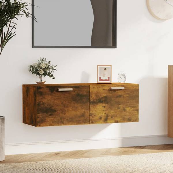 Wandschrank 3015346 Braun - Holzwerkstoff - 100 x 35 x 36 cm