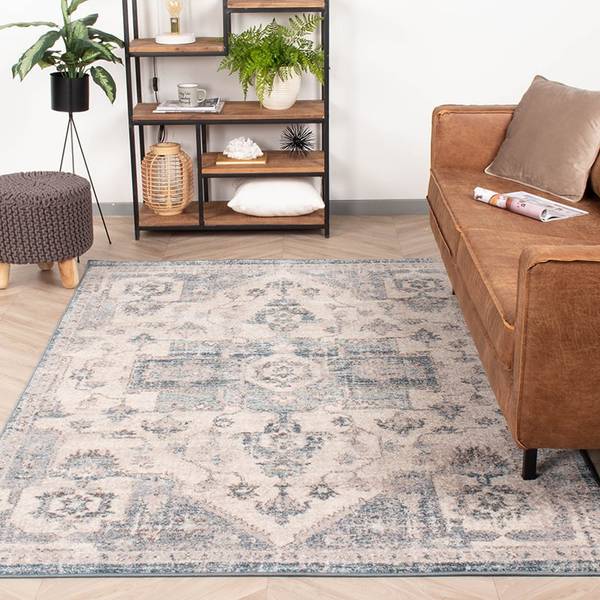 Teppich Inspire No. 215 Blau - Polypropylen - 80 x 2 x 150 cm