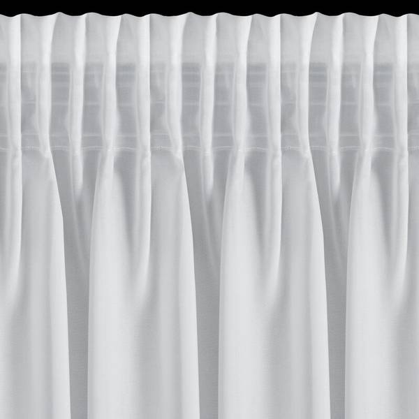 Vorhang ROSES Weiß - Textil - 300 x 1 x 120 cm