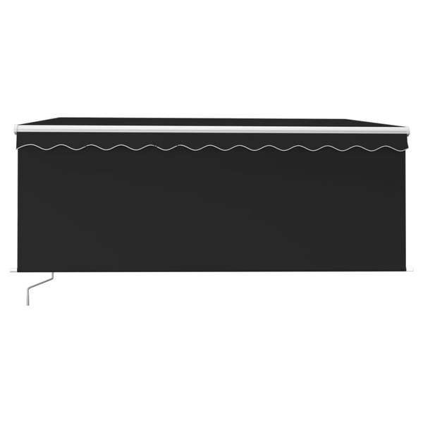 Auvent rétractable 3014349 Gris - Polyester - Aluminium - 350 x 250 x 1 cm
